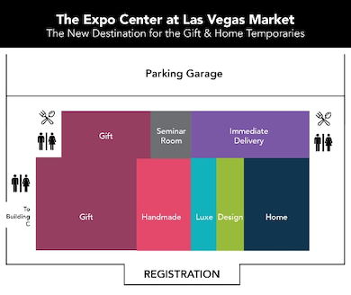 Expo Center at Las Vegas Market Map